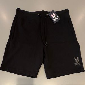 PHSYCO BUNNY Black Starwood French Terry Shorts